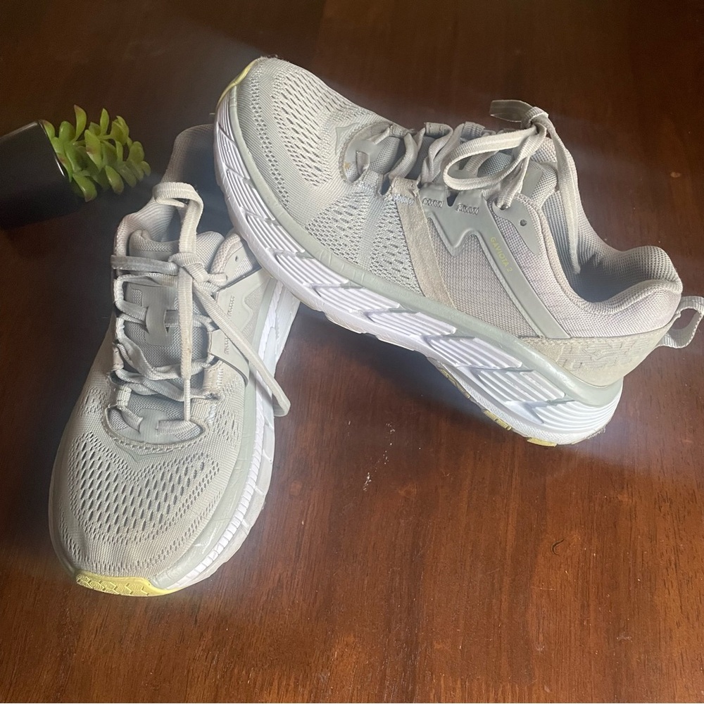 Hoka One One Gray Gaviota 2 Shoes Size 7